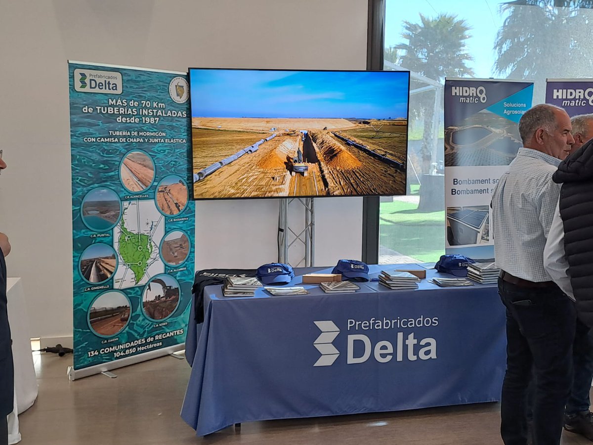 PrefabDelta's tweet photo. @PrefabDelta hoy 8 abril participamos en las XIV Jornada de la Comunidad General Canal de Argón y Catalunya @cayc_es, Aplicación del PERTE en el Regadío, siempre apoyando a la agricultura de Regadío. https://t.co/Gr6mB8gd4h