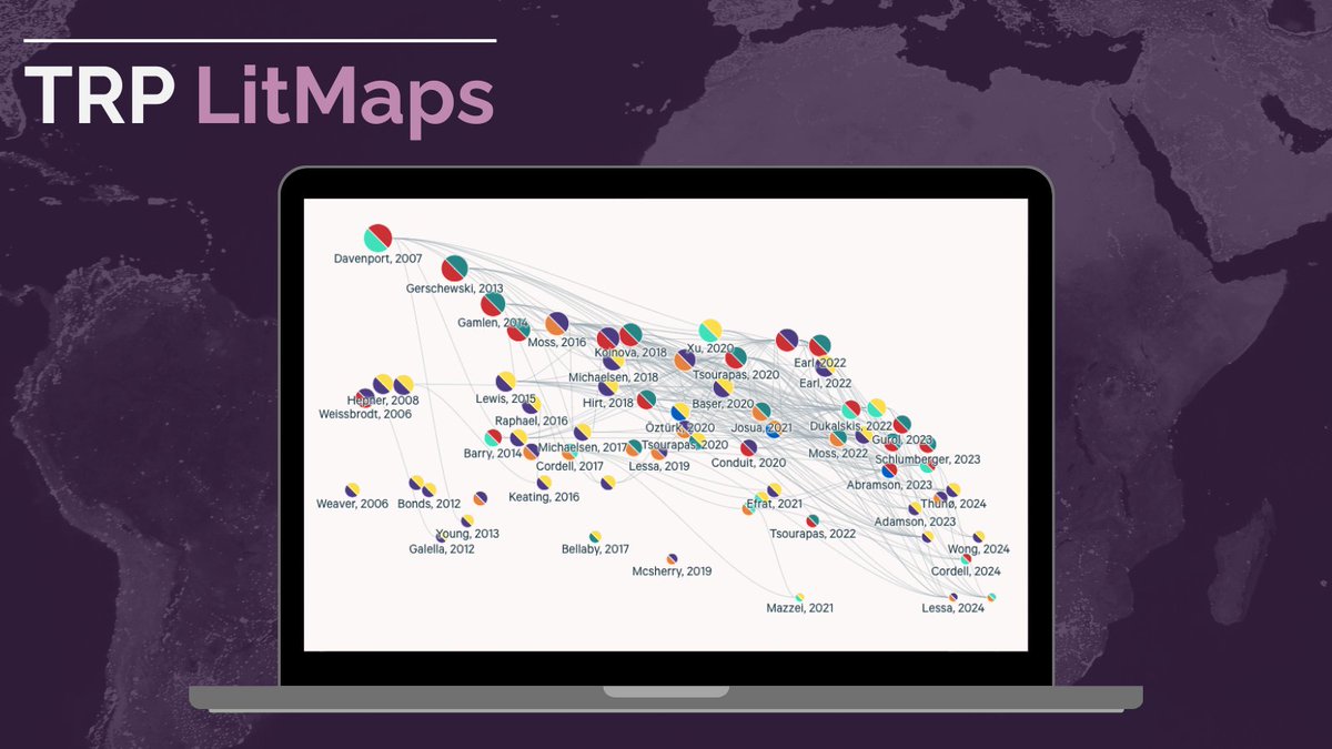 transrepproject's tweet photo. Last month, TRP launched interactive literature maps – a tool for visualizing connections between scholarly articles about transnational repression, based on citations and references. 
Click the link⬇️to check out this exciting new resource! 
https://t.co/4aKozqLken https://t.co/EPC1g82Buj