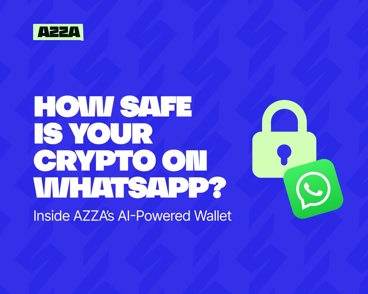 HOW SAFE IS YOUR CRYPTO ON WHATSAPP?

You’ve used exchanges, wallets, maybe even Telegram bots…

But what if I told you WhatsApp might be the most secure and most familiar platform to manage your crypto?

Let’s talk about it 👇🧵