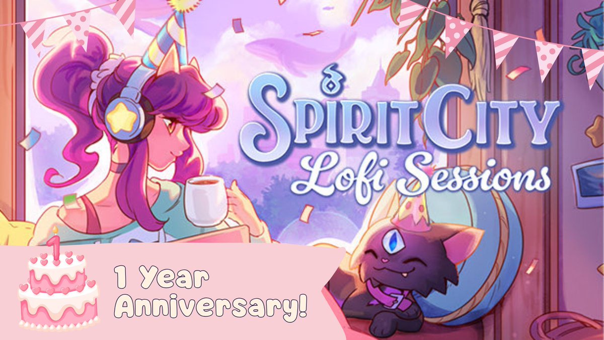 🎉Wow! It's already been one year since we launched Spirit City: Lofi Sessions. Thank you for being part of this amazing journey. We can’t wait to share what’s coming in the next year! 🎉