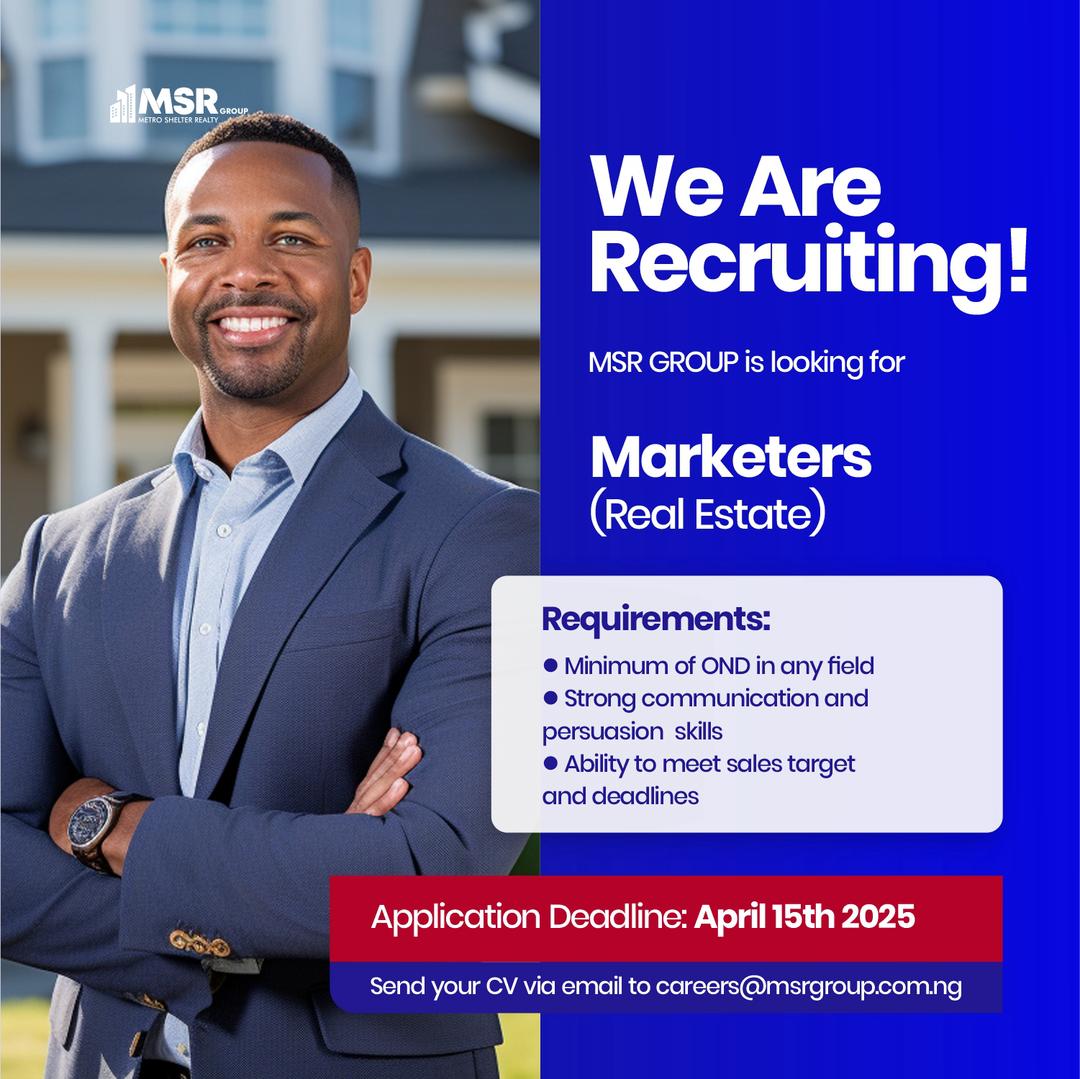 MSRGROUP01's tweet photo. Exciting News — MSR Group is Hiring!
Looking to join a dynamic and growing team? We’re recruiting for multiple roles!

Available Positions:
🗃 Administrative Assistant

📈 Marketers

🚧 Project Site Coordinator

🧤 Office Aid (Cleaner) https://t.co/0p9Bf3Vm9h