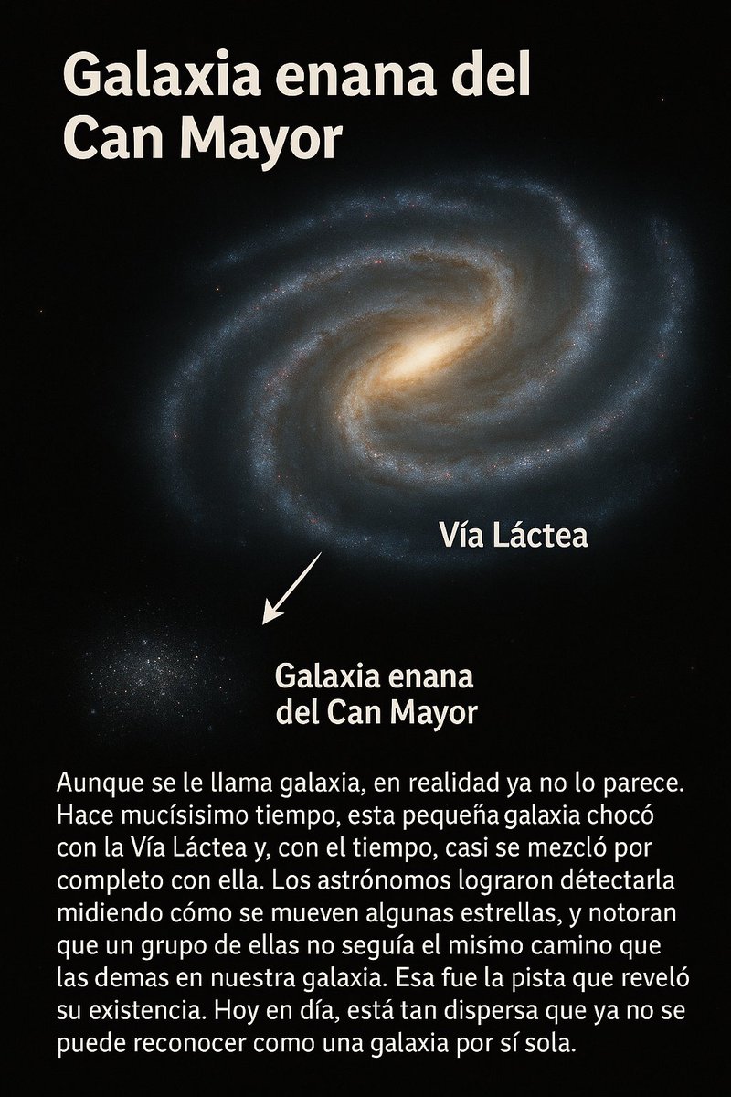 guzmanfer60's tweet photo. La galaxia más cercana a la Vía Láctea es la Galaxia Enana de Can Mayor https://t.co/Jd1qdWU9yA
