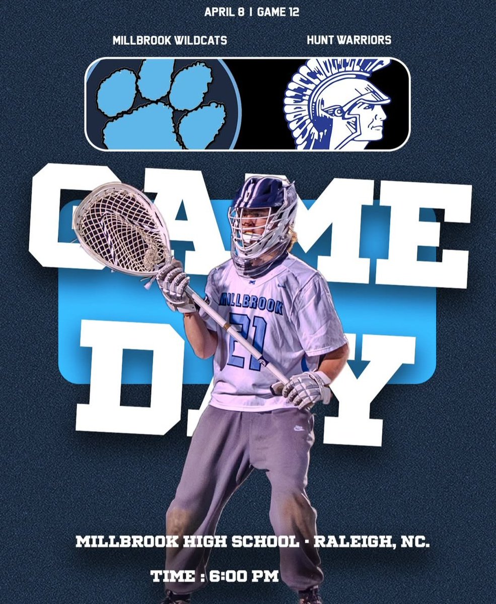 🚨Game Day at home against Hunt High School. Start time 6PM