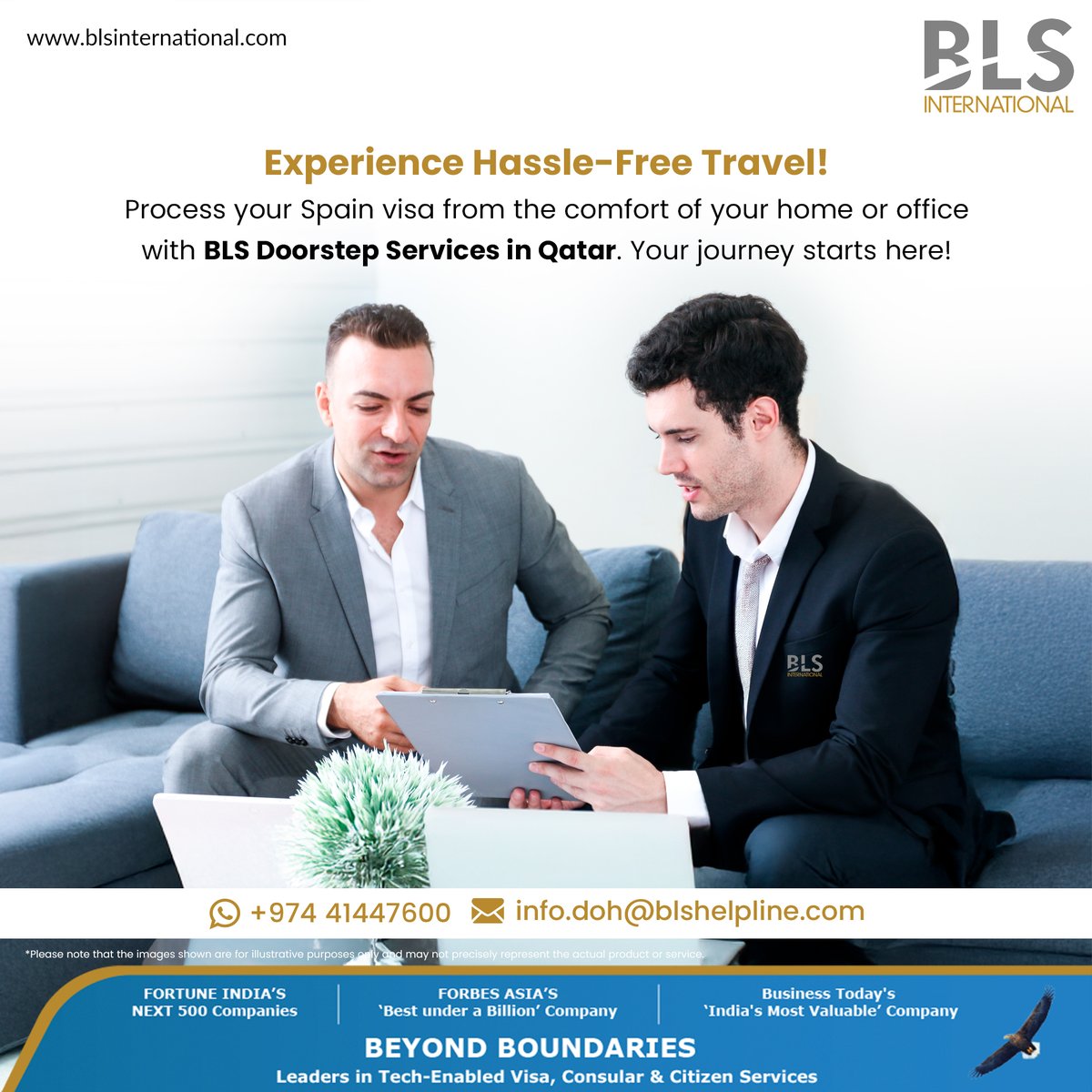 BLS International tweet media