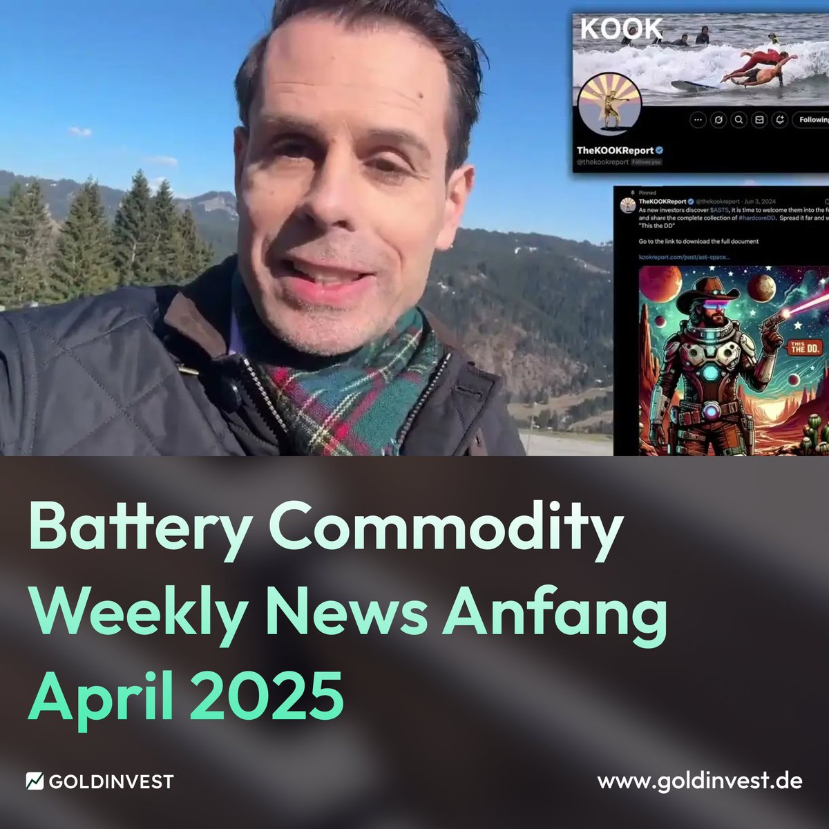 🚀 Neue Battery Commodity Weekly News (April-Ausgabe) ist da! <a href="/ArneLutsch/">Battery Commodity</a> 

📌 Max Iron Brazil vor ASX-Listing  $MAX <a href="/MaxResourceCorp/">@Maxresourcecorp</a> 
🔋 Aero &amp; Kraken Fusion $AERO <a href="/AeroEnergyLtd/">Aero Energy</a> 
🏗️ Laiva Gold vor Neustart <a href="/LaivaGold/">Laiva Gold</a> 
📡 AST SpaceMobile im Fokus $ASTS <a href="/AST_SpaceMobile/">AST SpaceMobile</a> 
☢️