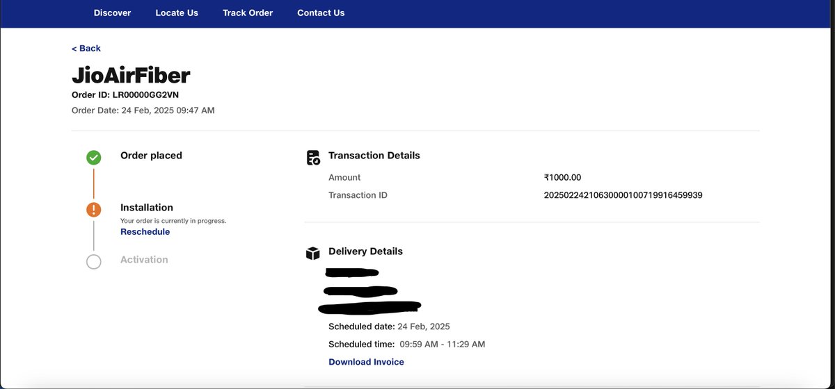 followingcairn's tweet photo. Day 44 - @reliancejio @JioCare has stopped responding . They are not refunding installation amount despite failed to install. It has been *44 days*. https://t.co/OoaHKY6Rxd