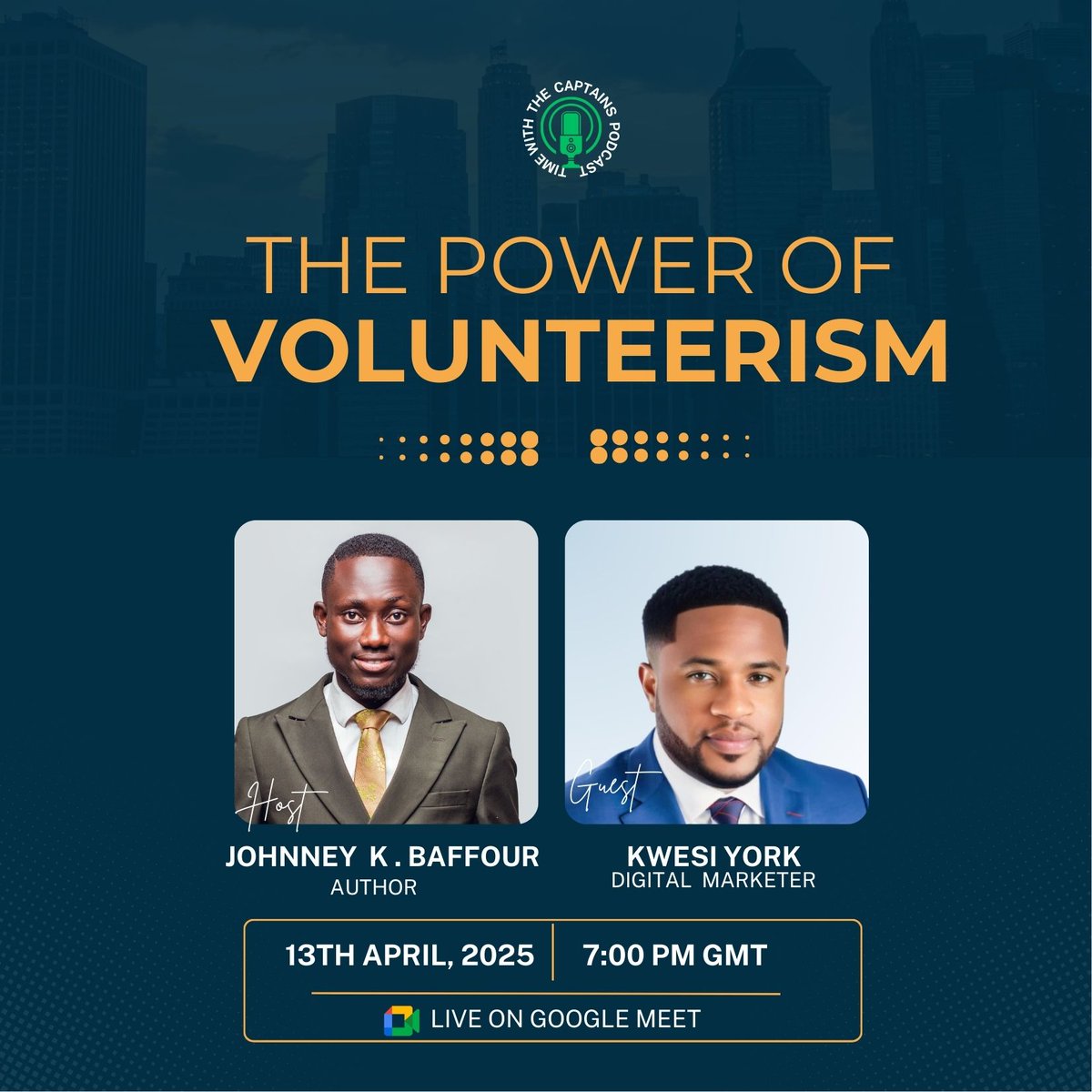 kusijohnney's tweet photo. Kwasi York is a social media marketing consultant and digital marketing expert who helps businesses, CEOs, and social media managers stand out on social media. 

Join me this coming Sunday as we discuss the power of volunteerism. More to learn, and great insights to be shared! https://t.co/Iv6ngOSKqH