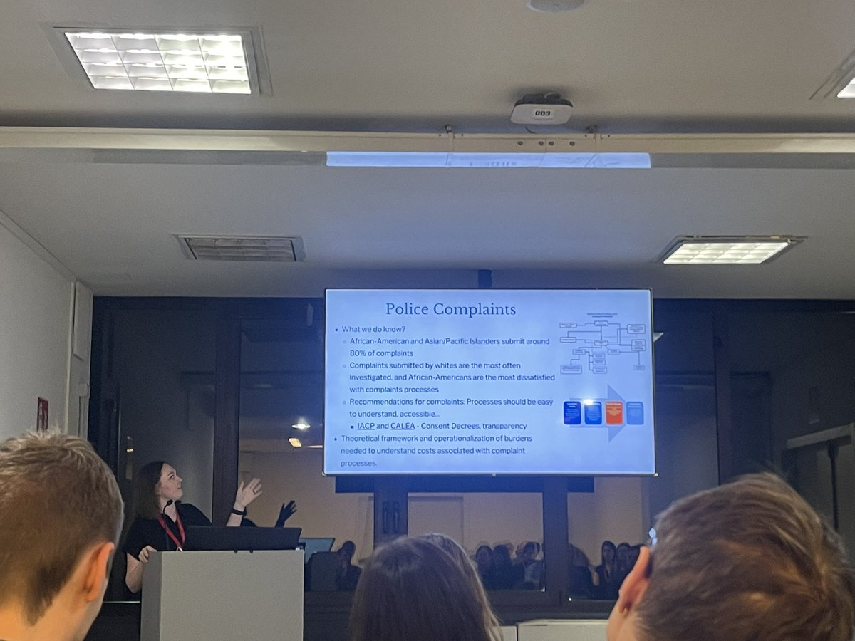 Dr. Ratna B. Dougherty II (@ratnadough) on Twitter photo Happening now…<a href="/PaigeLaineMoore/">Paige Laine Moore, PhD</a> discussing her investigation of police complaint procedures in NC and more/less autonomous processes influencing the administrative burdens placed on people doing so Happening now…<a href="/PaigeLaineMoore/">Paige Laine Moore, PhD</a> discussing her investigation of police complaint procedures in NC and more/less autonomous processes influencing the administrative burdens placed on people doing so