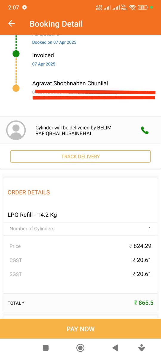 <a href="/HardeepSPuri/">Hardeep Singh Puri</a> 

Please can you share why lpg cylinder charged RS 50 extra even though it was order on 7th April 2025, and rate hike was to be implemented from 8th April 12 am

Looting and fooling people is a big scam

<a href="/aidoahd/">Ahmedabad Indane Div. Office, Ahmedabad</a> <a href="/jagograhakjago/">Consumer Affairs</a> <a href="/consumerCOMPLNS/">Consumer India Complaints</a>