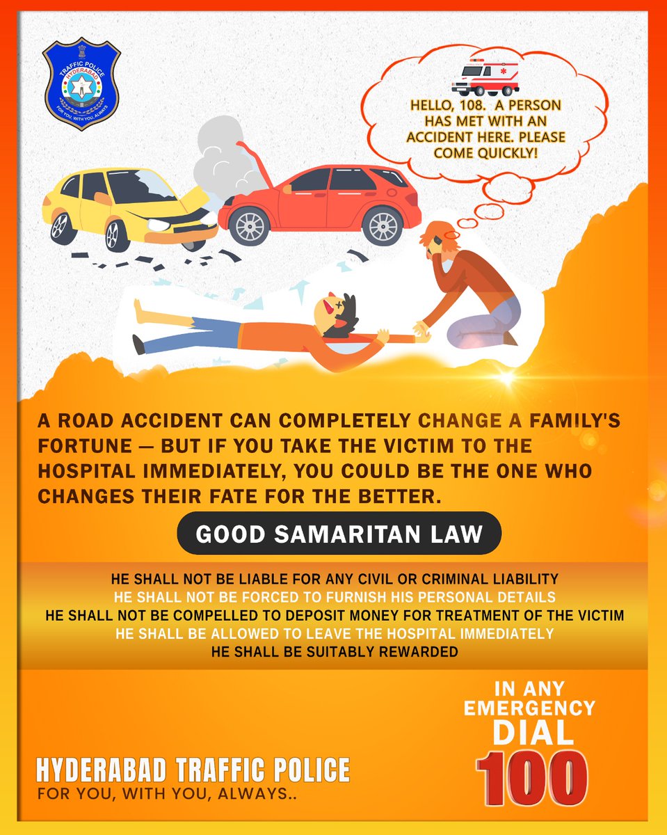 HYDTP's tweet photo. #HYDTPinfo
Helping an injured person in need can save #lives without fear of legal consequences.
Be a hero, not a bystander.
#GoodSamaritan #SaveLives #ActWithCare #LegalProtection #HelpWithoutFear #CommunitySupport https://t.co/06UGlB8Ywz