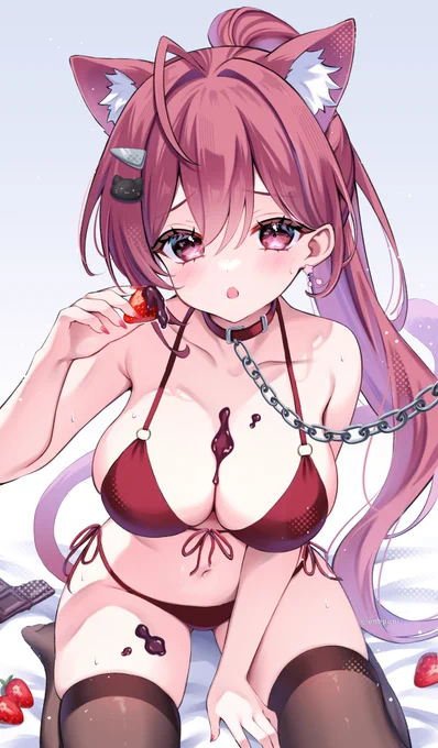 「あーん…って、なんで私がこんなこと…///」#Skeb  