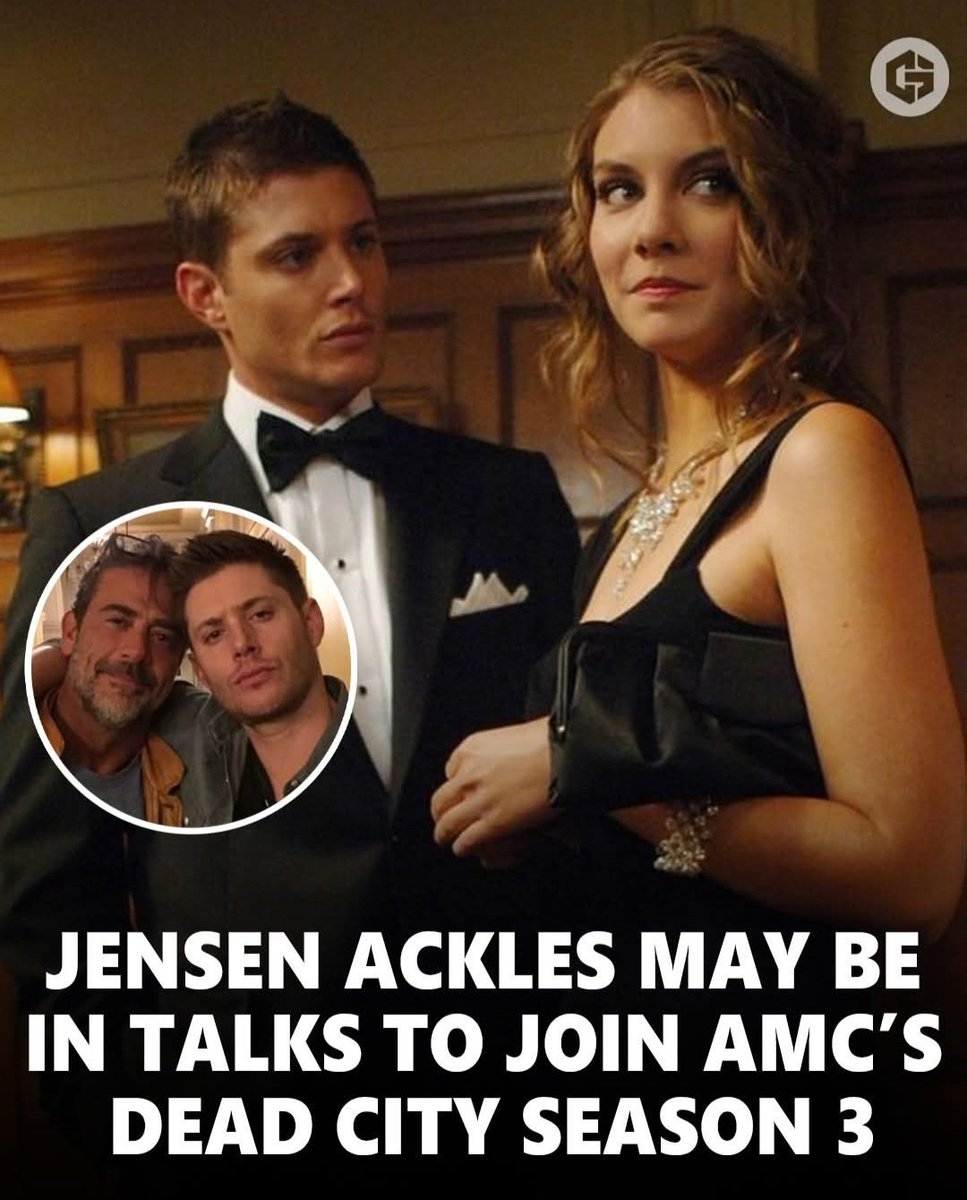jellystvfandom's tweet photo. Supernatural and walking dead fans Jensen Ackles (Dean Winchester from Supernatural) may be in talks about joining Lauren Cohan (Maggie Rhee from The Walking Dead) and Jeffery Dean Morgan (Negan Smith from The Walking Dead) in season three of AMC's Walking Dead: Dead City.#tvshow https://t.co/FxnavmnBZw