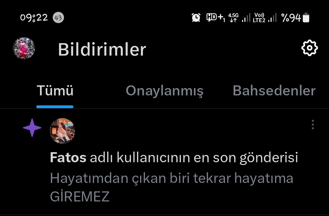SapBaltasi's tweet photo. @allambuneee Ben dolanmıyorum teyzeciğim , kendini öne çıkarmak için her neye tıkladı isen zırt pırt bildirim geliyor. https://t.co/ayBgRevyvR