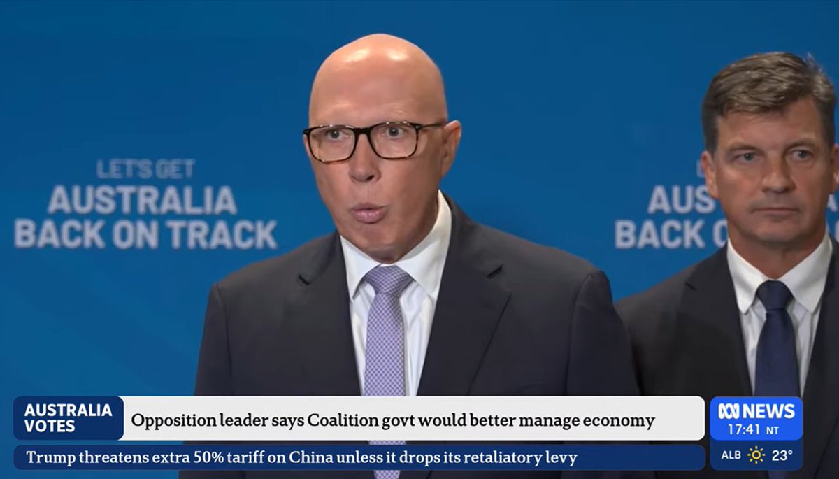 slpng_giants_oz's tweet photo. Half hourly and hourly all day across multiple platforms the ABC has repeated Peter Dutton's unfounded &amp; untrue assertions that HE &amp; the Coalition are better able to manage the economy. 

ABC needs to learn to differentiate between a boast &amp; a FACT!

#Auspol cc: @abcnews #abc730 https://t.co/eyl5JL7SkQ