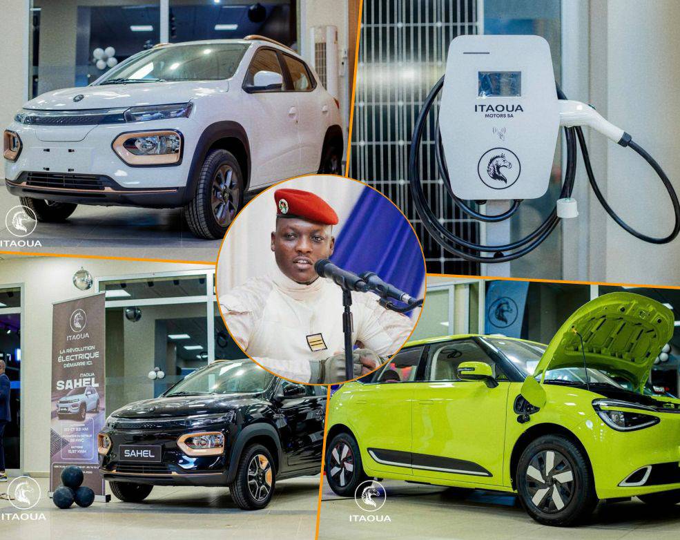 AfricanHub_'s tweet photo. Burkina Faso 🇧🇫 has launched its first 100% electric car.

Built by Itaou, a Burkinabe car company, the car can travel 330 km on a full charge and takes only 30 minutes to recharge.

It was designed and created by Burkinabe engineers.
While the Electric Vehicle (EV) market in Africa is currently dominated by South Africa, Morocco, and Kenya Burkina Faso has just rolled out its first electric vehicle brand, ITAOUA, adding a new player to the continent's growing EV market.

The ITAOUA car is fully electric, uses solar power, and is environmentally friendly. It can travel 330 kilometers after just 30 minutes of charging, making it a standout choice for eco-conscious drivers.

This development is significant because it demonstrates how Burkina Faso is joining the race toward cleaner, more sustainable transportation options across the continent. 

This year Burkina Faso unveiled its first locally assembled electric car brand, ITAOUA. It is 100% electric, solar-powered, and can go 330 kilometers after only 30 minutes of charging. The production plant is located in Ouaga 2000, a district in Burkina Faso.

The launch of ITAOUA’s electric car is expected to impact Burkina Faso’s economy profoundly and generate thousands of jobs.