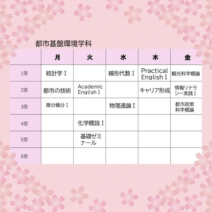 MaPPL2025's tweet photo. 皆さん！こんにちは！MaPPLです！
今回は都市環境学部の履修の紹介です！ https://t.co/T5dX4kNIM9