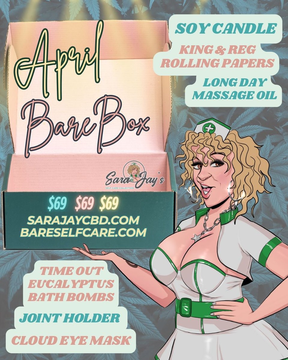 sarajaycbd's tweet photo. April’s almost over… &amp; so is the #BareBox deal⏳
💚Snag your self-care essentials — 
▫️massage oil
▫️bath bomb
▫️eye mask 
more for just $69 🌙
Don’t wait — it’s almost gone!
👉 https://t.co/WBAjWlmUei https://t.co/DDqdLEBZ0K