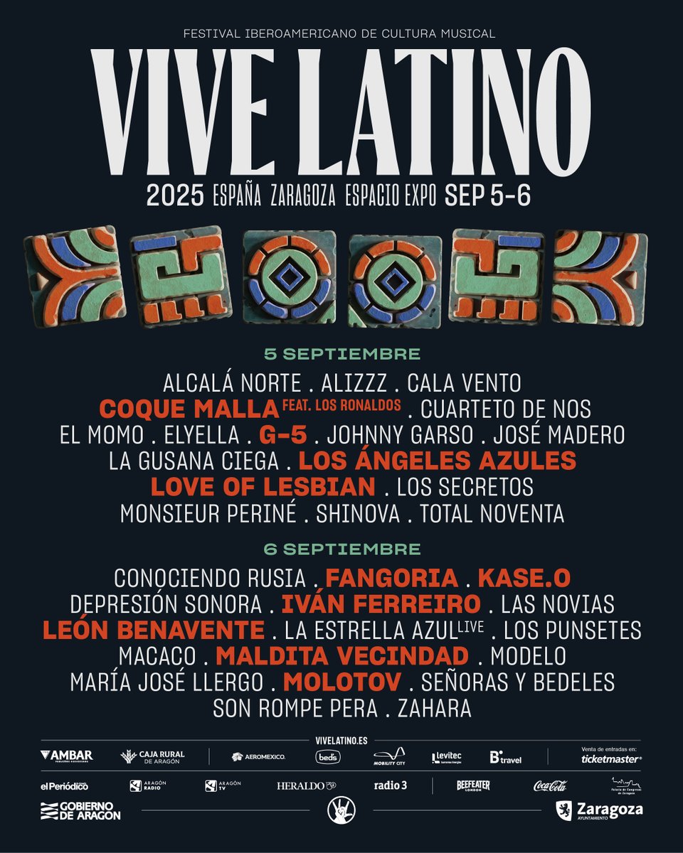 Si lo tuyo es vivir el festival entero, los abonos siguen disponibles…😌 pero si tienes claro cuál es tu día favorito, date prisa porque esta es tu oportunidad de venir al festival al mejor precio.
🎟️Precio especial hasta el próximo VIERNES 11 🎟️ vivelatino.es
#VLE25