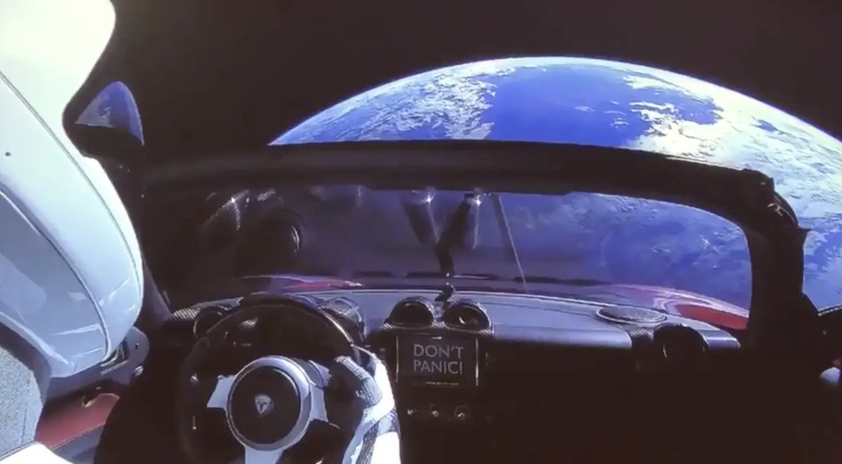 RoadsterERC's tweet photo. In the heat of the current crypto state many are capitulating and many are in maximum fear and panic

@elonmusk said it many years ago, the spaceman orbiting in his roadster has a clear view of the most important message in times of hardship:

DON'T PANIC!

$ROAD https://t.co/UZli4ExJu2