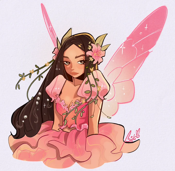 Ok baddies, 40% sale on all comms of fairies and winx ocs, basically full body 120 eur, 103 eur waist