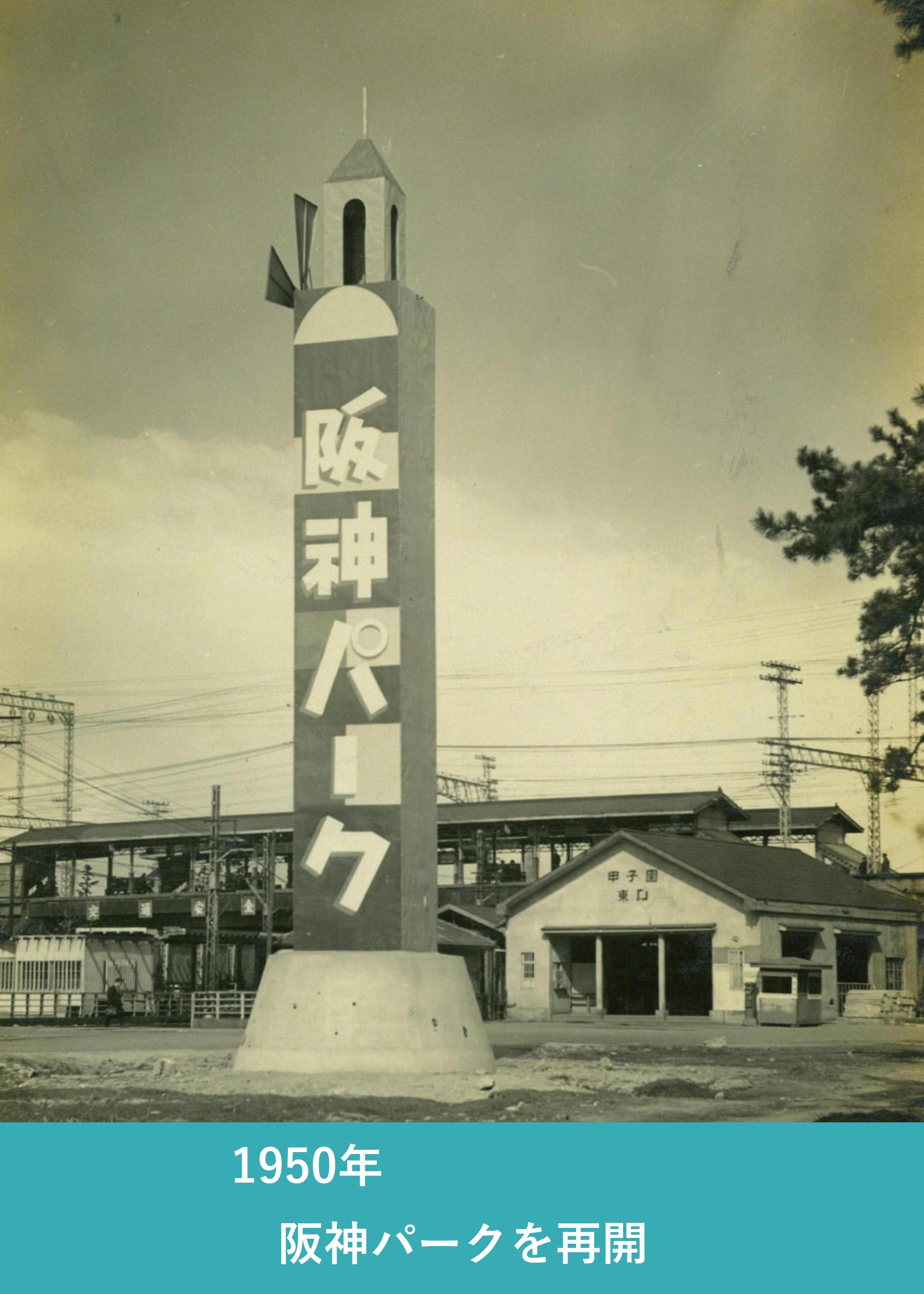 甲子園のスポーツ施設（1943年当時）＝阪神電気鉄道『輸送奉仕の