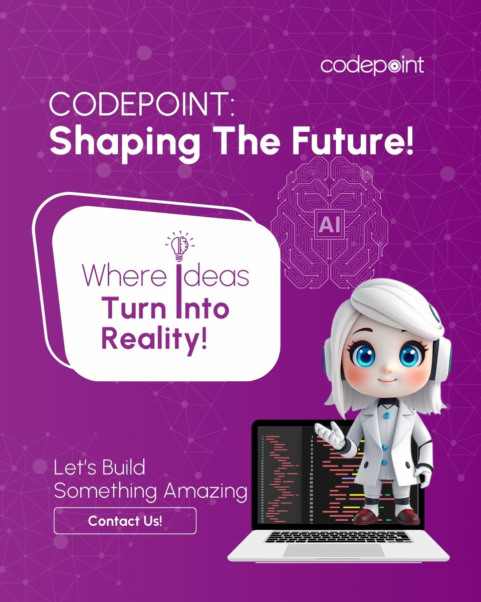 Codepoint_Sfw's tweet image. The Technology Industry is the driving force behind digital transformation, revolutionizing the way we live, work, and communicate. 
#CODEPOINT 's Key Focus Areas:
1. AI &amp;amp; ML
2. Software &amp;amp; App Development 
3. Cloud Computing
4. Cybersecurity
5. IoT
6. Data Science &amp;amp; Analytics