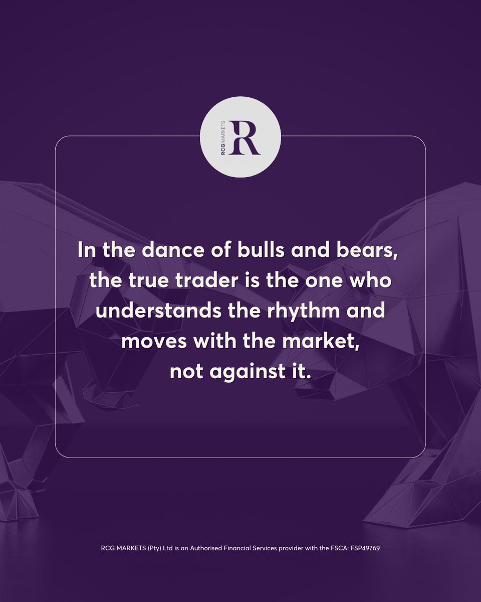 RCGMarketsSA's tweet image. In the world of forex, it’s all about understanding the market’s rhythm and timing your trades. Don’t chase the trend—become the trend. 💡

Are you a bull or a bear? Drop your hot take in the comments below!

#ForexTrading #BullsAndBears #ProTraders #SmartTrading #RCGMarkets
