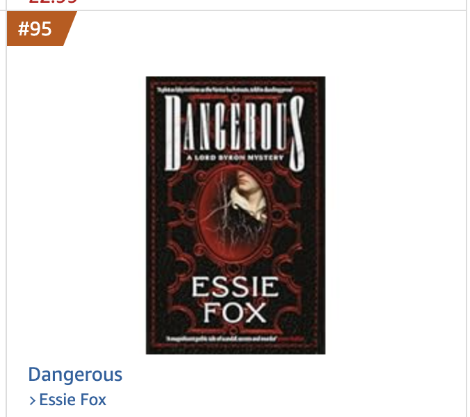 essiefox's tweet image. Dangerous is creeping into the top 100 of occult horror on Amazon.
