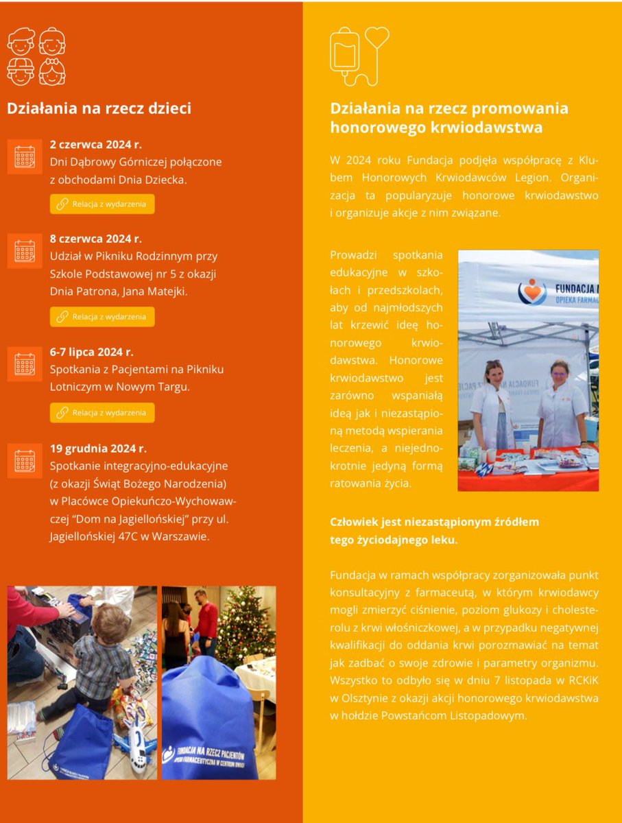 Razem z wolontariuszami Fundacji <a href="/NaRzeczPacjenta/">Fundacja Na Rzecz Pacjentów</a> mogliśmy dołożyć cegiełkę do całokształtu działań dla dobra Pacjentów i lokalnych społeczności. Nie spoczywamy na laurach - w tym roku Pacjenci również mogą na nas liczyć - będziemy tam gdzie #OpiekaFarmaceutyczna jest potrzebna!