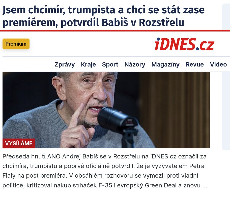 FilipStejskal17's tweet photo. O tom že je Babiš vychcanej hajzl není pochyb, ale co vážně nechápu je, proč ho chce někdo za premiéra?Vystupovat neumí, mluvit neumí, pravdu říkat neumí. Jediné co umí, je slibovat nesplnitelné!

Absolutní veletoč trval přesně 8 dní....... https://t.co/HRDvMAxADB