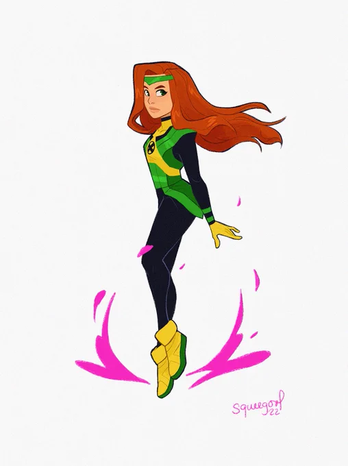 she was my inspiration to all of my jean grey illustrations 