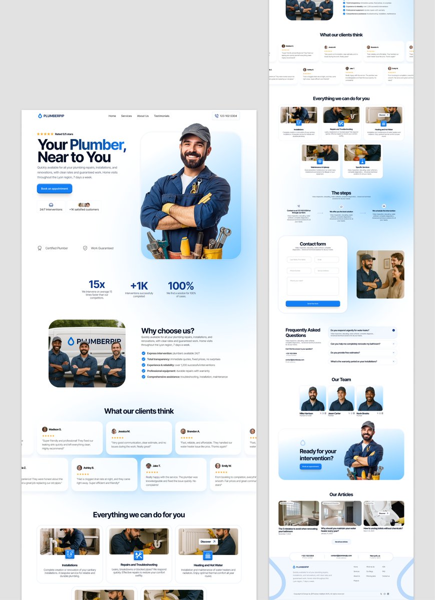 Thomas_Gaill's tweet photo. First Plumber Landing Page ✨
How is it ? https://t.co/aMhUWSPT3d