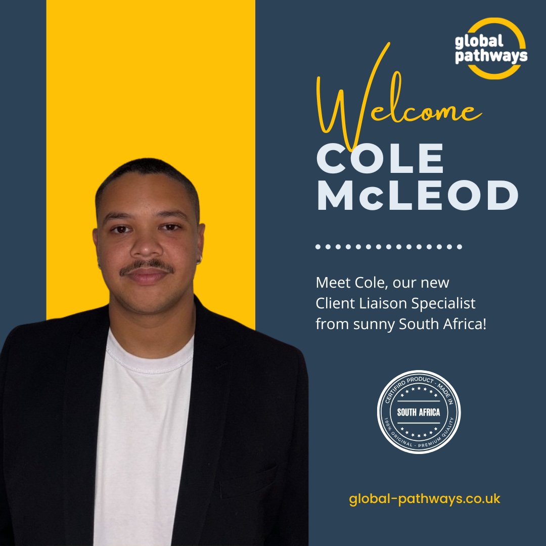 GlobalPathwaysR's tweet photo. 🌟 Welcome Cole to the Team! 🌟

We're thrilled to welcome Cole, our newest hire in SA! Though new to recruitment, he brings talent and charisma 💼✨

His focus? Building strong client relationships and uncovering opportunities 🚀

Let's give him a warm welcome! 👋

#NewHire https://t.co/JGCwo4gaOo