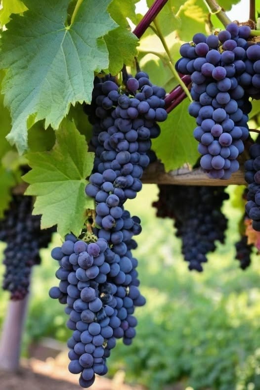 Black grapes – juicy, sweet, and looking like they just came from a royal vineyard! 🍇👑 You eat them as they are or turn them into something fancy like juice or jam? 😋
