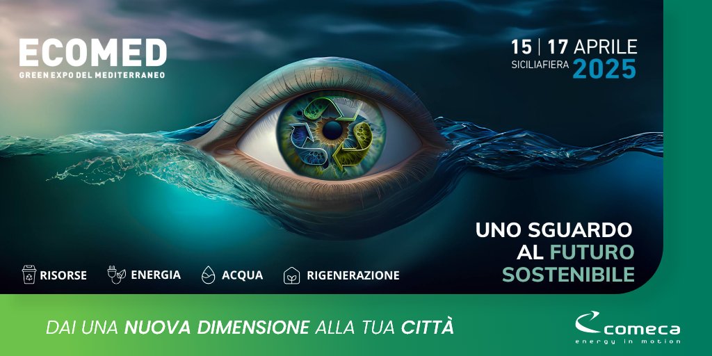 ComecaGroup's tweet photo. [#MOBILITA #ELETTRICA] -7 GG ⚡
Appuntamento tra una settimana alla #fiera di #Catania #ECOMED dal 15 al 17 aprile
🌍💡 Unitevi a #Comeca per accelerare la vostra #transizione #energetica con le soluzioni di ricarica per veicoli elettrici pesanti
➡️ https://t.co/Dqmqg1i8if https://t.co/PAiBLlFrAH