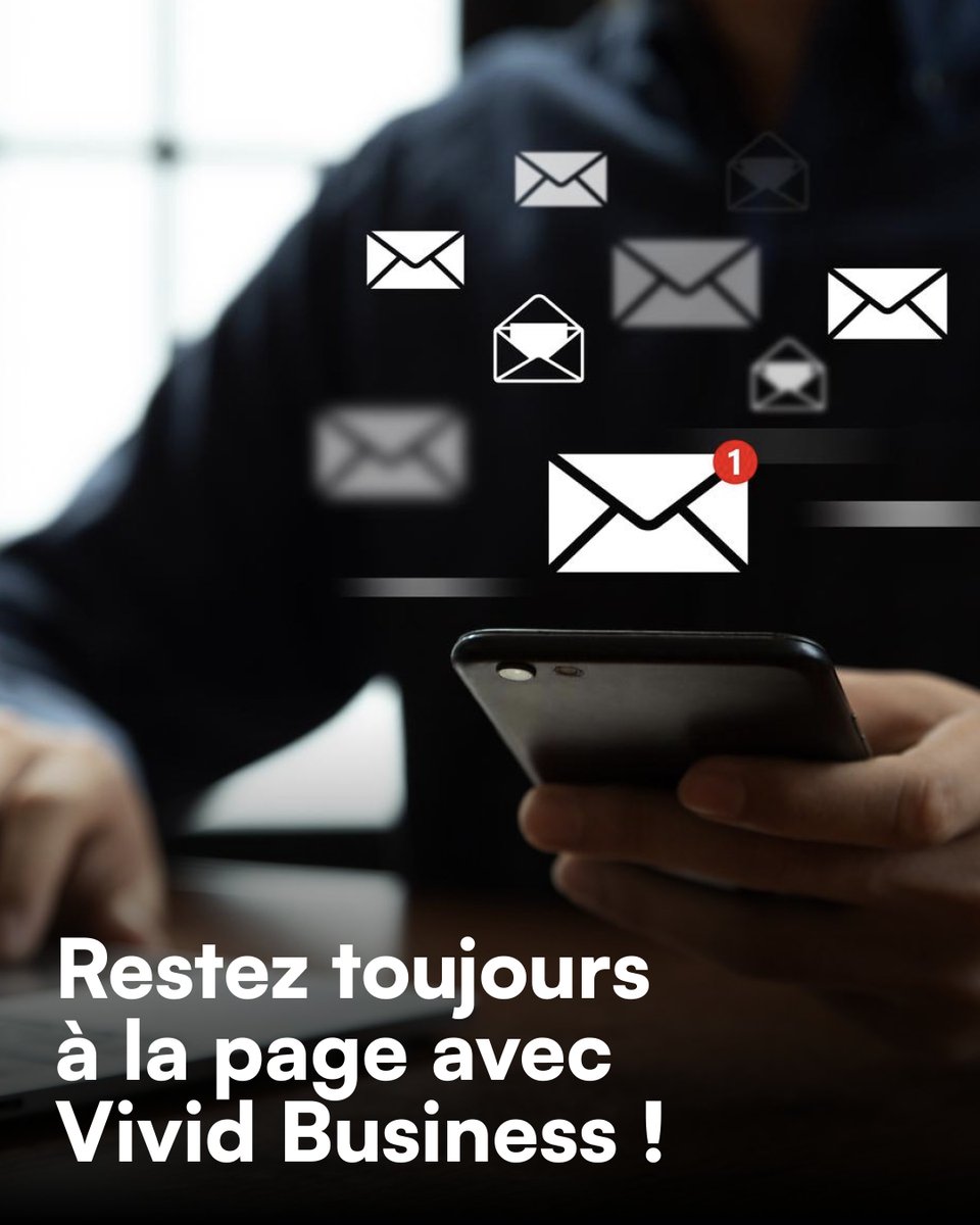 Restez toujours à la page avec Vivid Business !

Recevez en temps réel des notifications sur vos paiements, virements et transactions par carte. Et ce n’est pas tout : profitez d’offres exclusives et soyez les premiers informés des dernières nouveautés ! 📲🔔