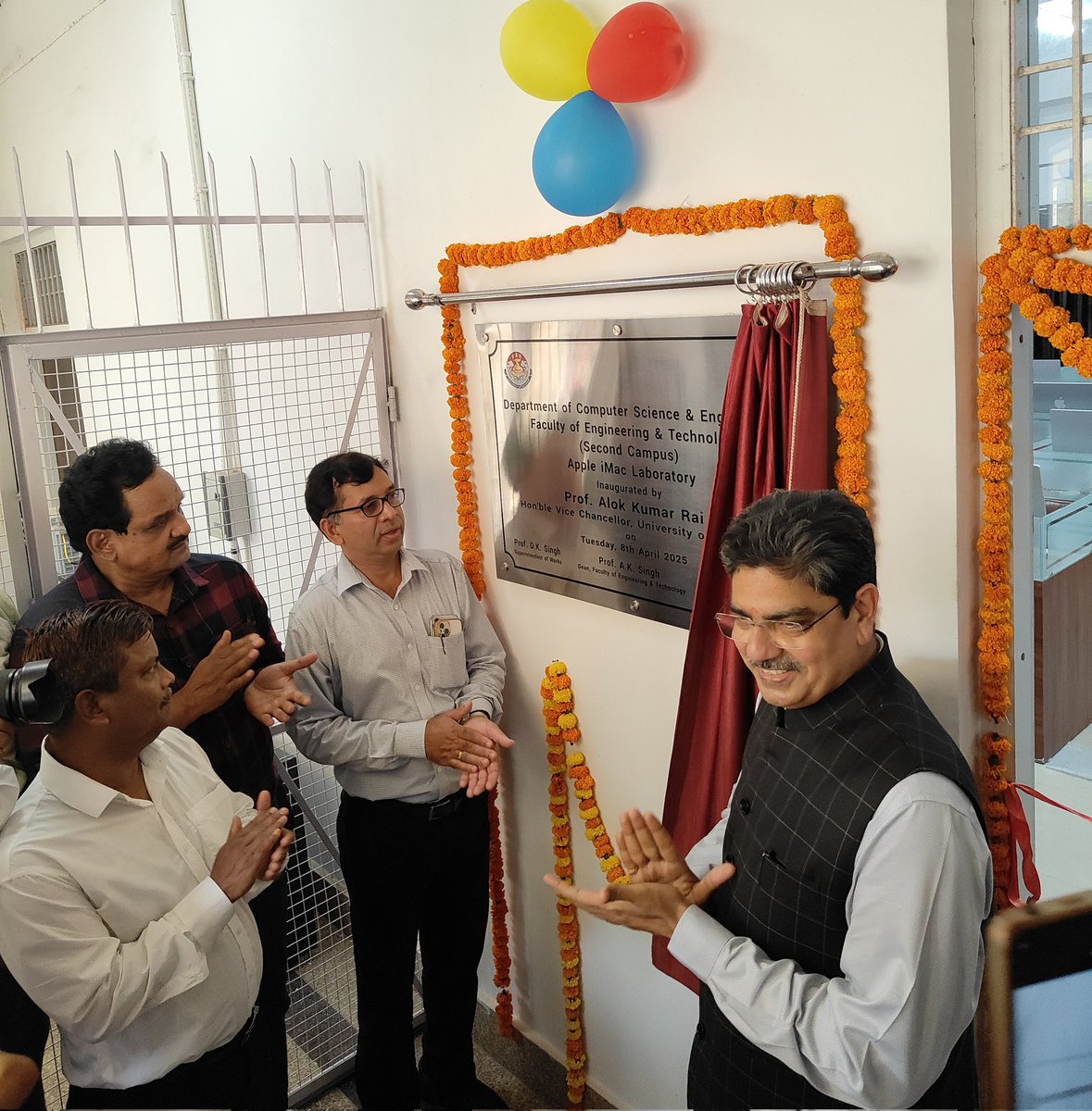 foetlkouniv's tweet photo. Today on April 8th, 2025, Hon'ble VC @profalokkumar , @lkouniv inaugurated the "Artificial Intelligence Laboratory" &amp; "Apple iMAC Laboratory"  at FoET  &amp; dedicated it to all the students. Dean FoET @ProfAshokSingh1 and Distinguished officers were present on this occasion. https://t.co/sRhR97BUbo
