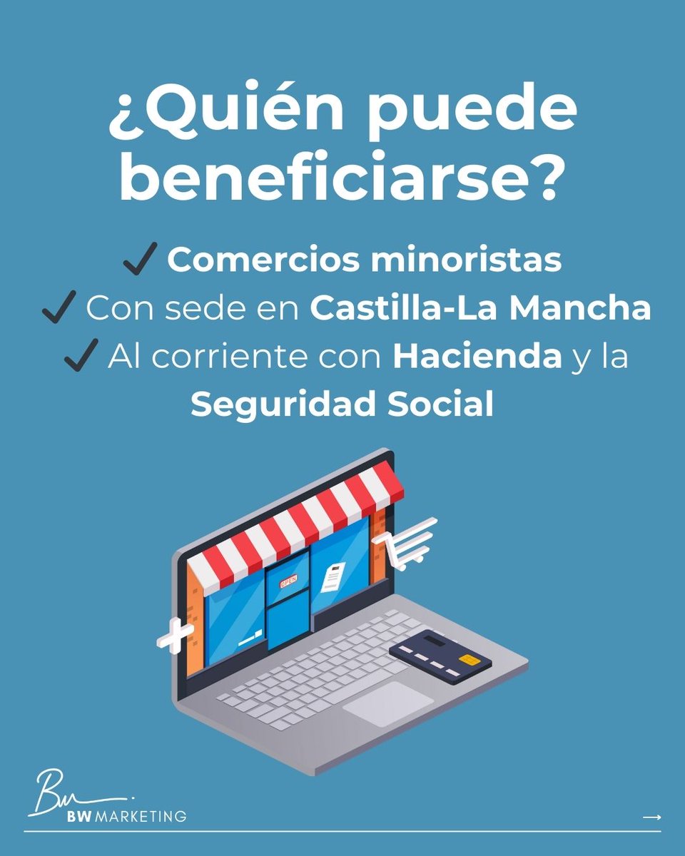 BWMarketingEs's tweet photo. 🎯 ¡Comercios de Castilla-La Mancha! Consigue hasta un 70% de ayuda para tu marketing digital. Redes, publicidad y SEO. Hasta el 3/05/25.
📩 contacto@bwmarketing.es | 649 60 89 15 | https://t.co/gdXzxo7dPM https://t.co/ilxGL8JH4X