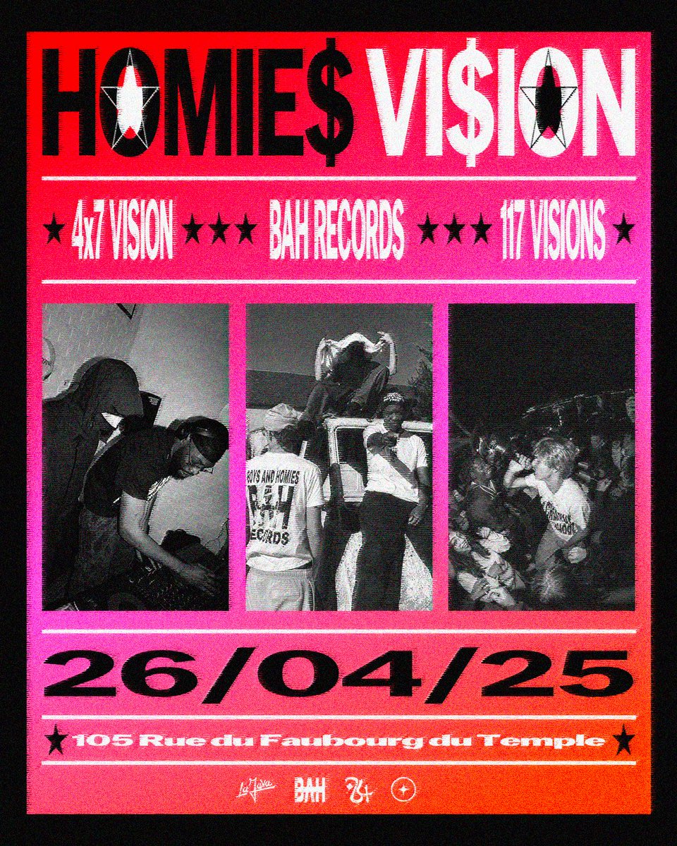 Si jamais vous l’aviez pas vu, on organise notre plus gros événement le 26 avril à La Java à Paris !! Avec les frérots de <a href="/4x7soundvision/">4X7RONIN</a> et @/bah_records_ (ig)