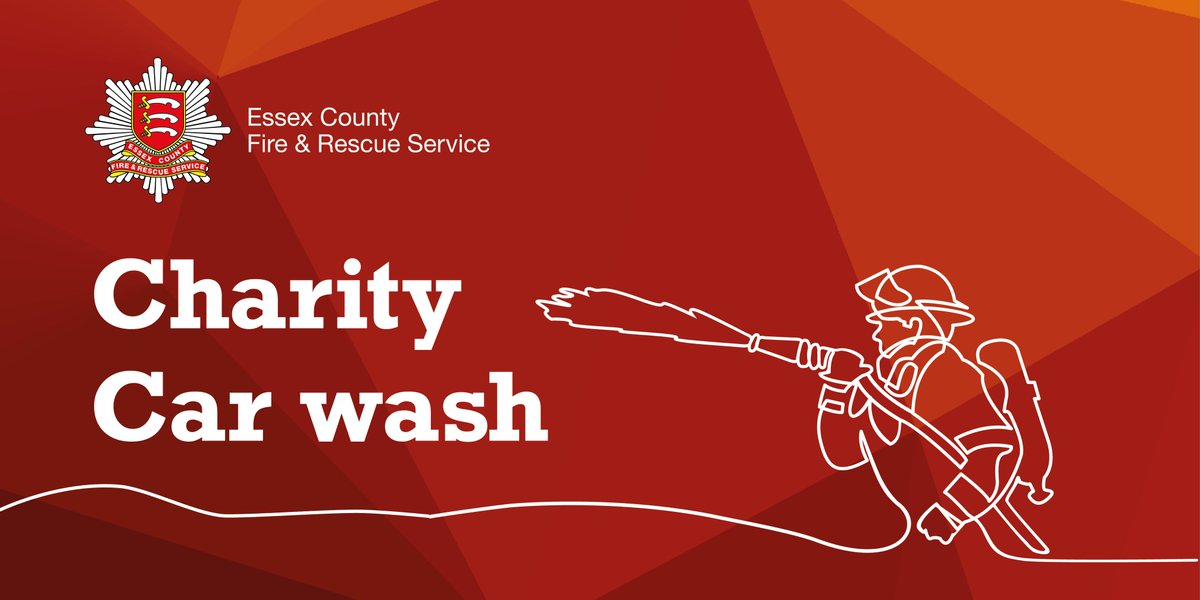 ECFRS's tweet photo. Orsett Fire Station car wash - this Sunday 13 April 🚗🧽

Need your car washed this weekend? Head over to Orsett Fire Station from 10am until 4pm. 

Bring your dirty cars - we've got the hoses and sponges ready. 

All funds raised are going to the Fire Fighters Charity ❤️ https://t.co/IFHBd1YxOQ