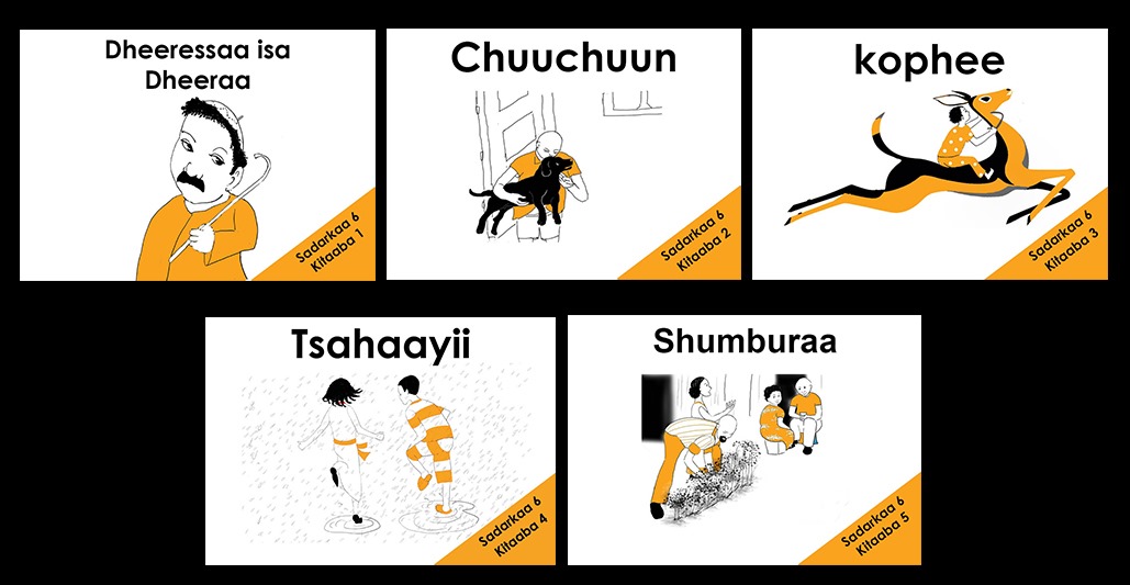 We have just finished the final 5 books for Level 6! 30 books in total done 💪🏽. Much appreciation writer Tesfaye Gudeta and illustrator Helen Papworth. Next up: two textbooks one for native speakers and one for non-native speakers.