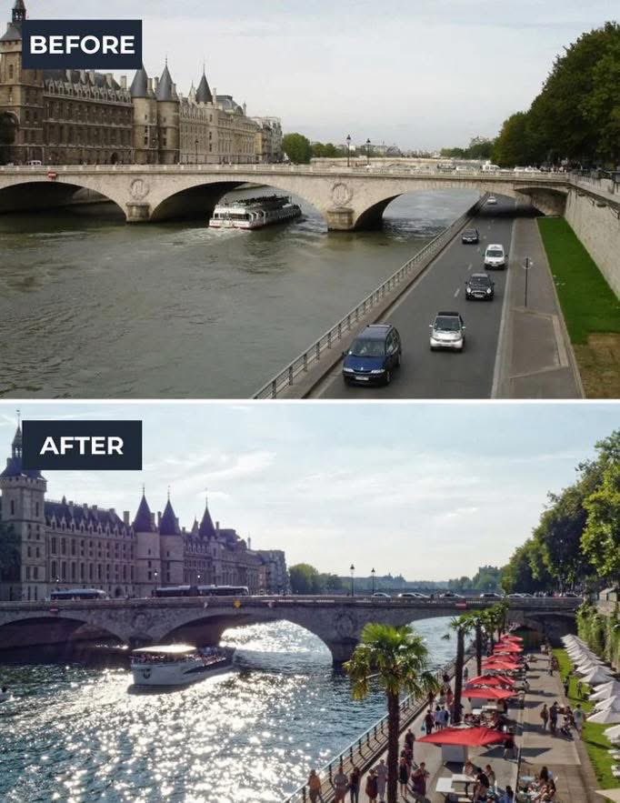 Sēnas krastmala Parīzē. “Biznesam” kaput?
Foto: facebook.com/immdesignlab.p…