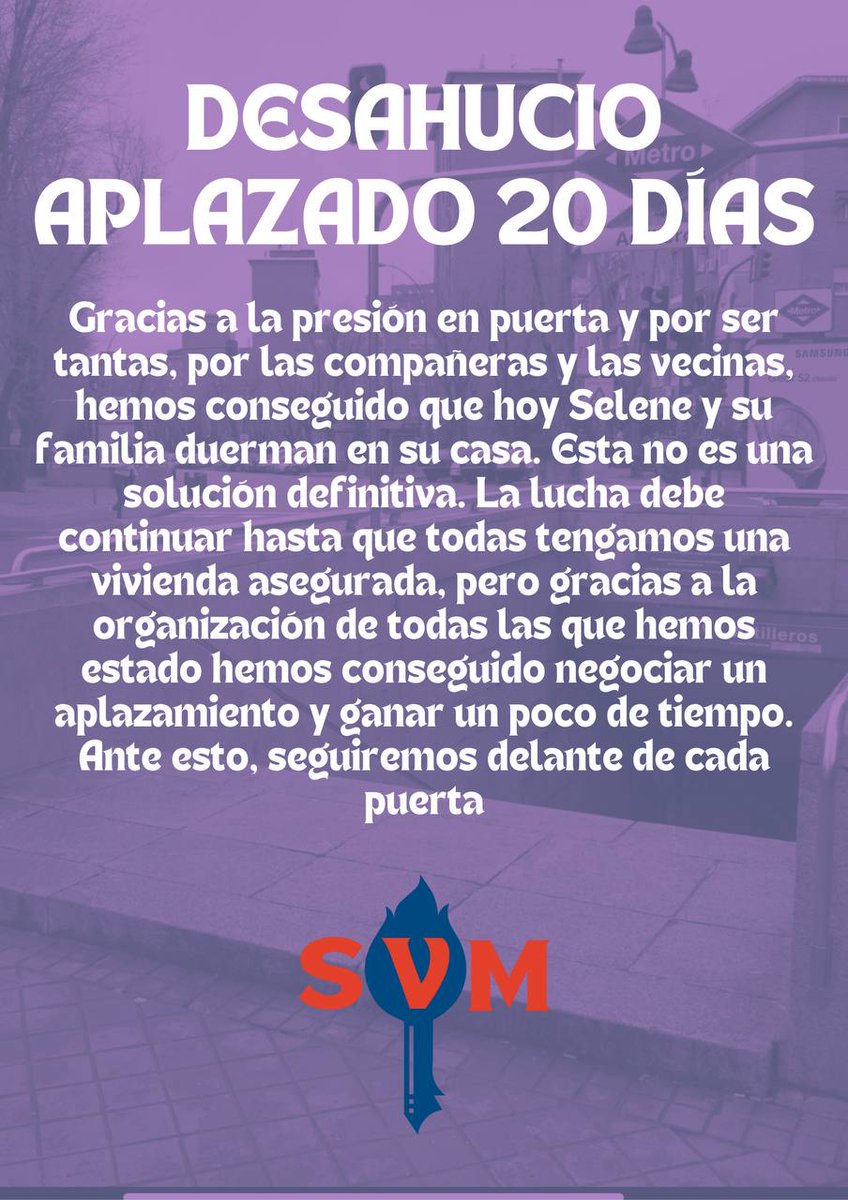 Sindicato de Vivienda de Moratalaz tweet media