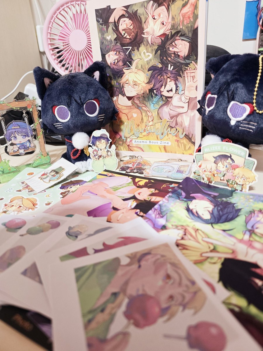 Just got my Meriwether Zine! I love everything that came with it! Thank you <a href="/Meriwether_Zine/">meriwether: Anemo Boys Zine ☁️🍃 PROJECT CLOSED!</a> and everyone working on it! It's an amazing zine!