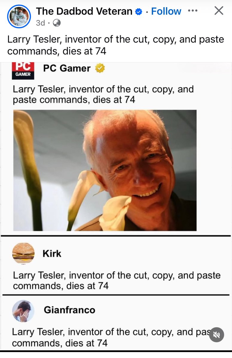 Larry Tesler, inventor of the cut, copy, and paste commands, dies at 74