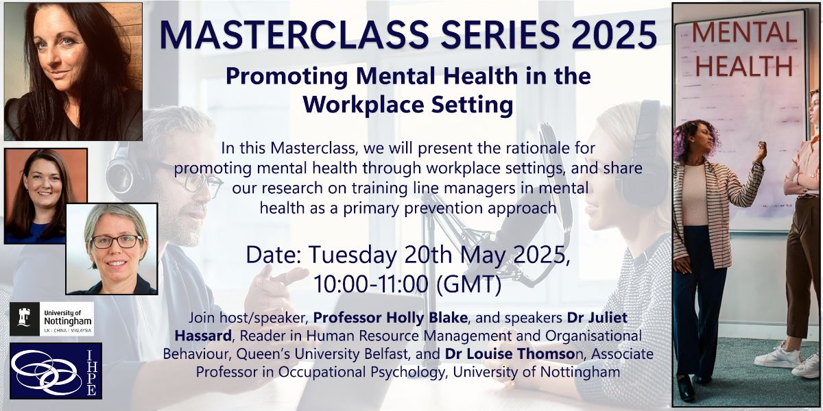 IHPE (Dr Michael Craig Watson - Trustee) (@institutehpe) on Twitter photo May 20th - Promoting Mental Health in the Workplace Setting
eventbrite.co.uk/e/promoting-me…
<a href="/Katie99776827/">Katie</a>
<a href="/stephenpalmer/">Stephen Palmer</a>
<a href="/AngelaMTowers/">Angela Towers</a>
<a href="/annewhitcombe/">Anne Whitcombe</a>
<a href="/BaybuttMichelle/">Prof. Michelle Baybutt has moved to Bluesky</a>
<a href="/valesschloss/">Dr Valerio Benedetto</a>
<a href="/hollyblakenotts/">Prof. Holly Blake</a>
<a href="/ph_affairs/">PHAffairs</a>
<a href="/HilaryBurrage/">HilaryBurrage MIHPE #HmanRts www.hilaryburrage.com</a>
<a href="/ClaireCotter6/">Claire Cotter 💙</a>
<a href="/Mindfulpharmacy/">Dr Karen Neil MRPharmS MIHPE</a>
<a href="/CharlotteJeavo1/">Dr Charlotte Jeavons</a> May 20th - Promoting Mental Health in the Workplace Setting
eventbrite.co.uk/e/promoting-me…
<a href="/Katie99776827/">Katie</a>
<a href="/stephenpalmer/">Stephen Palmer</a>
<a href="/AngelaMTowers/">Angela Towers</a>
<a href="/annewhitcombe/">Anne Whitcombe</a>
<a href="/BaybuttMichelle/">Prof. Michelle Baybutt has moved to Bluesky</a>
<a href="/valesschloss/">Dr Valerio Benedetto</a>
<a href="/hollyblakenotts/">Prof. Holly Blake</a>
<a href="/ph_affairs/">PHAffairs</a>
<a href="/HilaryBurrage/">HilaryBurrage MIHPE #HmanRts www.hilaryburrage.com</a>
<a href="/ClaireCotter6/">Claire Cotter 💙</a>
<a href="/Mindfulpharmacy/">Dr Karen Neil MRPharmS MIHPE</a>
<a href="/CharlotteJeavo1/">Dr Charlotte Jeavons</a>