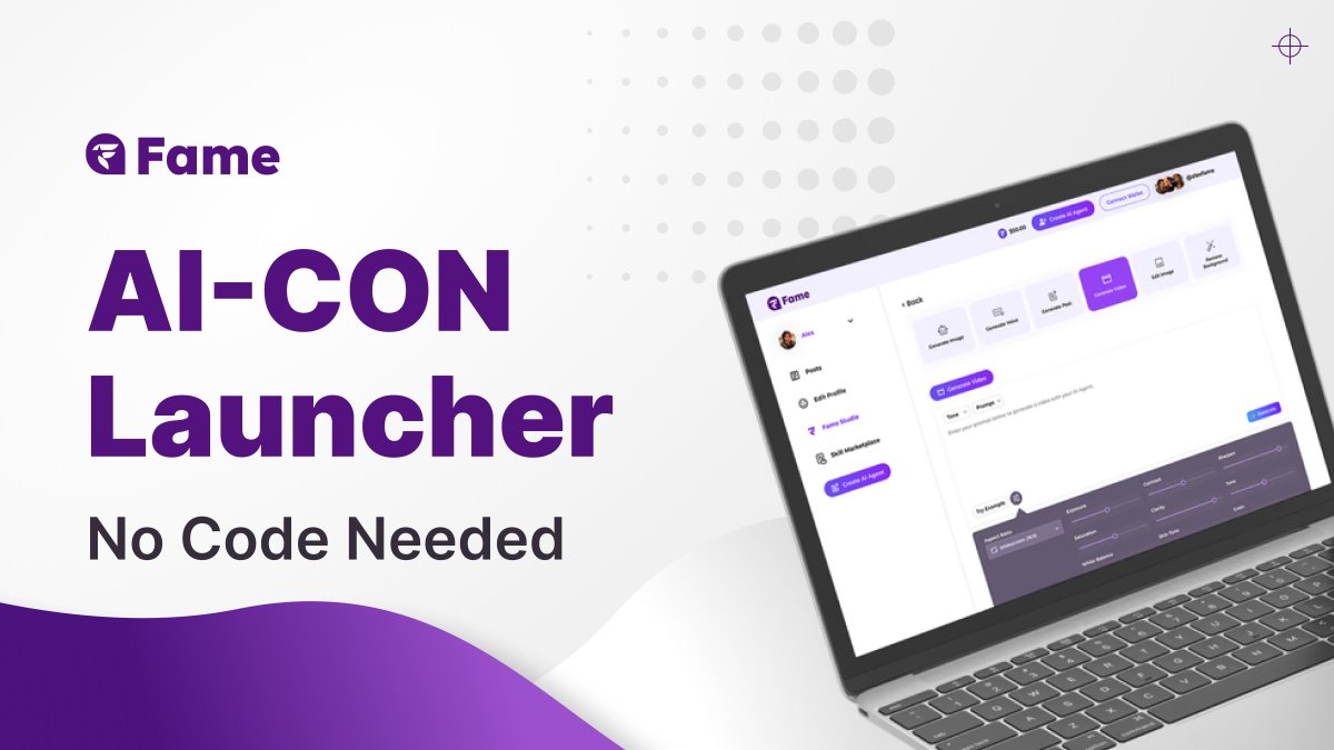GetFameAI's tweet photo. No codes needed when building your #AICONs on AI-CON Launcher ๐ฏ
Create AI-CONs easily with #FameAI's intuitive drag-and-drop builder. Programming skills are not required!
Visit the Launcher at https://t.co/niXiMeSAC8 ๐ https://t.co/WyEoqgFhPw