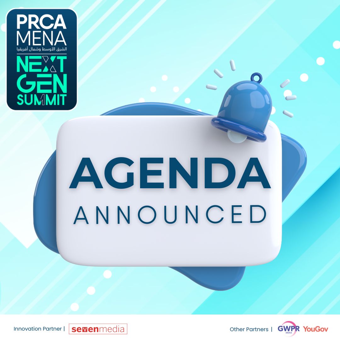 PRCA_MENA's tweet photo. 🎤 Agenda revealed: https://t.co/H1bmyv3Xj1

We’re counting down to the first-ever PRCA Mena Regional NextGen Summit on 2 May 2025 — and the line-up is packed with real talk, bold ideas and the people shaping the future of PR and communications.

🎟️ Early bird deadline: 11 April https://t.co/RX0lGRZehb