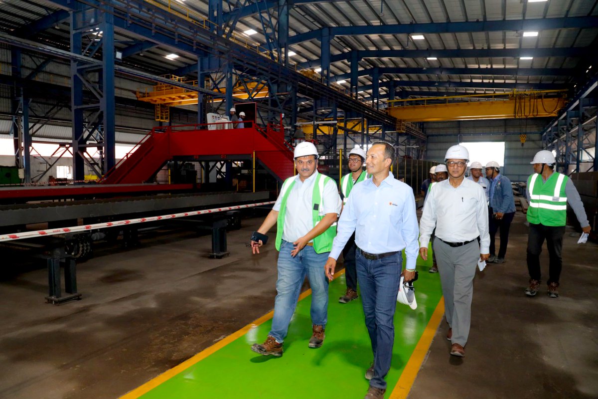 JindalSteel_In's tweet photo. With vision and vigor, Hon'ble Chairman Mr. @MPNaveenJindal visited JSP Angul’s BF-2, CRM & HSM to review progress and engage with teams. His hands-on approach reflects our drive toward innovation, sustainability & #LifeAtJindal altogether.
#SteelOfIndia https://t.co/1kTa6zAQny