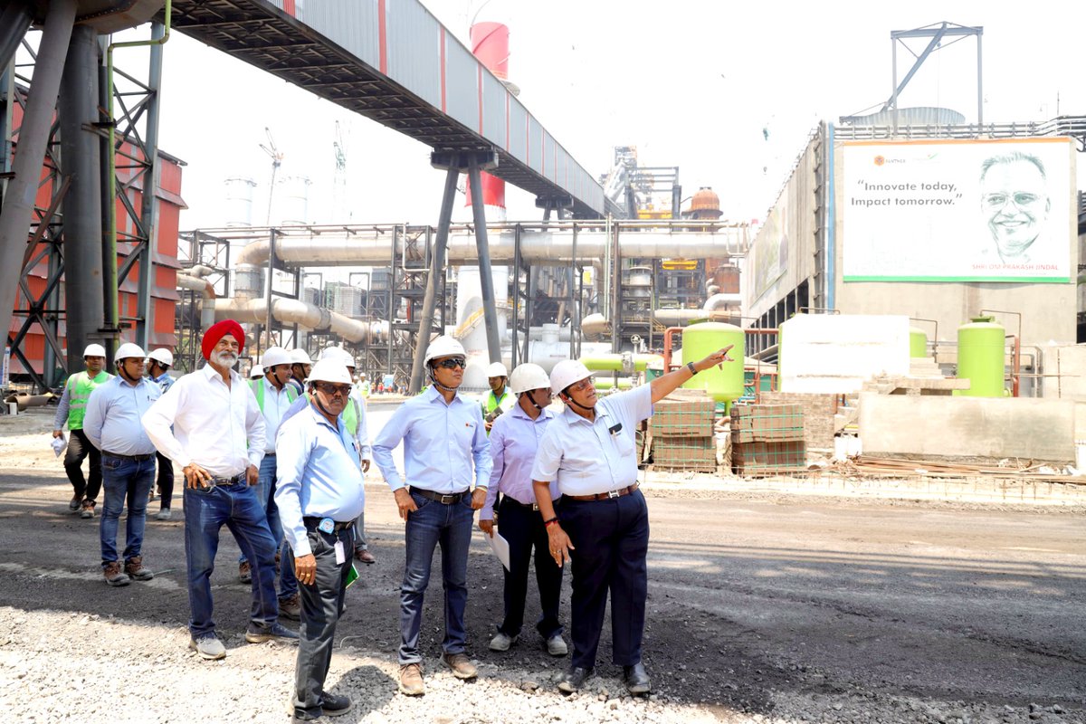 JindalSteel_In's tweet photo. With vision and vigor, Hon'ble Chairman Mr. @MPNaveenJindal visited JSP Angul’s BF-2, CRM & HSM to review progress and engage with teams. His hands-on approach reflects our drive toward innovation, sustainability & #LifeAtJindal altogether.
#SteelOfIndia https://t.co/1kTa6zAQny